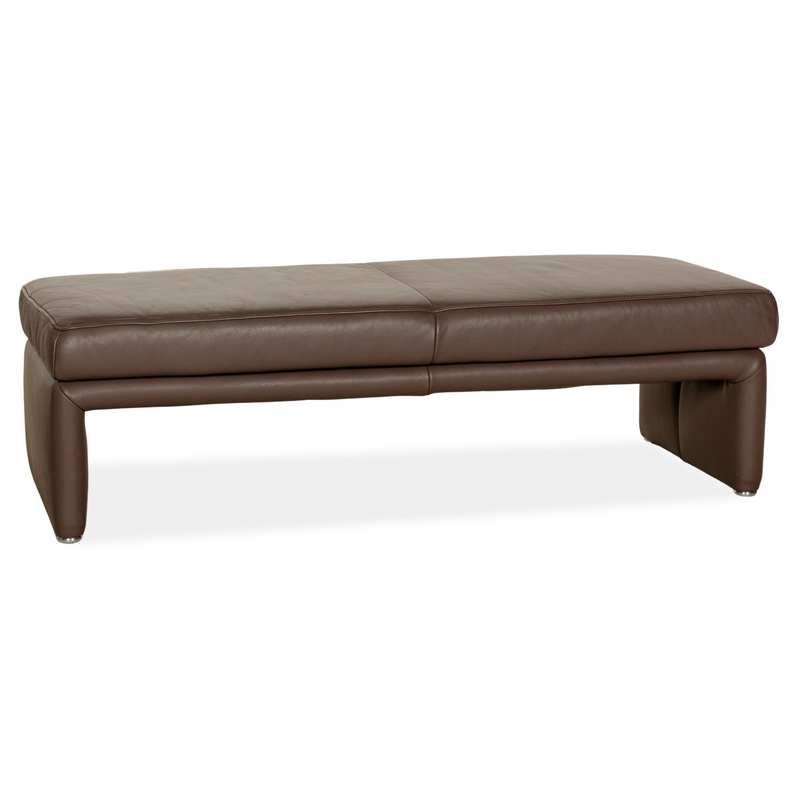 Tabouret Koinor Raoul en cuir brun