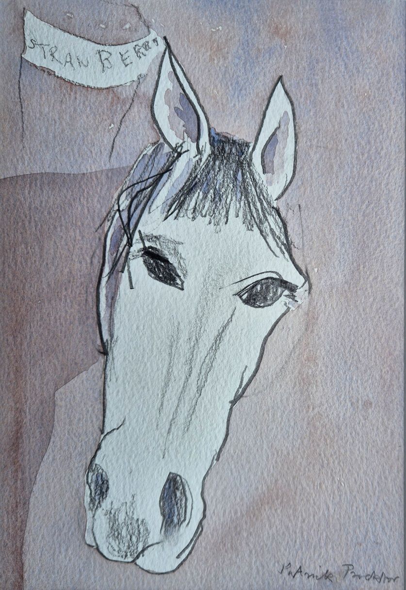 Patrick Procktor   Horse (Framed Mixed Media Painting) Modern British Art photo furniture