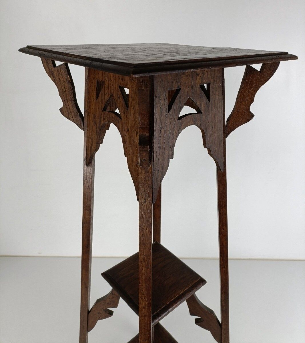Art Nouveau Deco Ornate 3 Tier Pedestal Table Plant Bonsai Stand  Antique Barn S photo vinterior