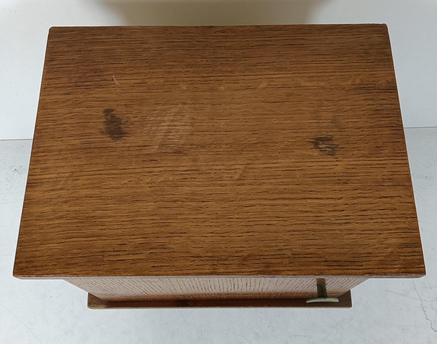Vintage Wooden Nightstand Mid Century Modern Style End Table Modernist Funky  Mo photo vinterior