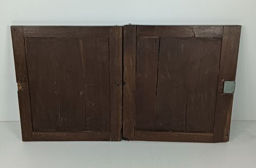 324.0 Pair Antique French Hand Carved Wood Door Panels Reclaimed Architectural Herons photo