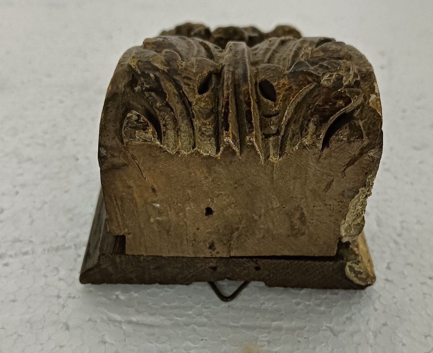 Stunning Hand Carved  Wooden Antique Corbel Trim Gold Gilded Wall Hanging Reclai photo Home Decor