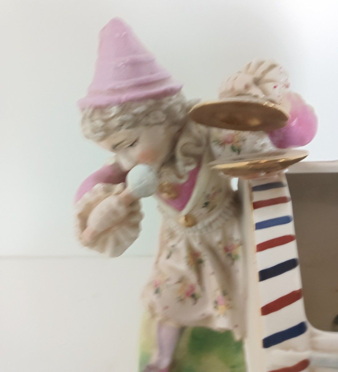 Sweet Figurine Indoor Planter  Musicians Porcelain Group Meissen Attributed Germ photo buy
