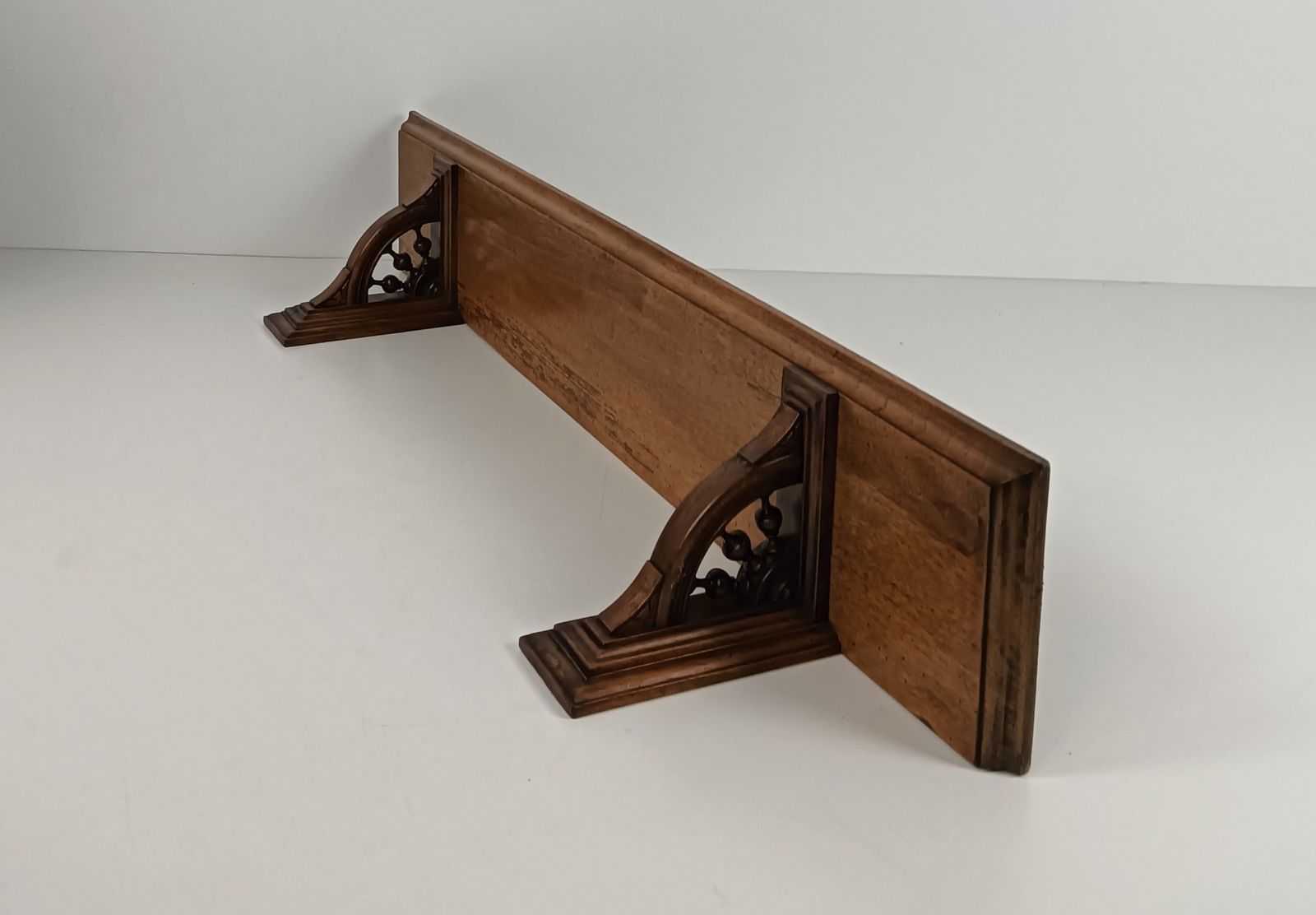 Breton France Carved Wooden Shelf Unit Wall Hanging Antique Beautiful Barn Farmh photo furniture