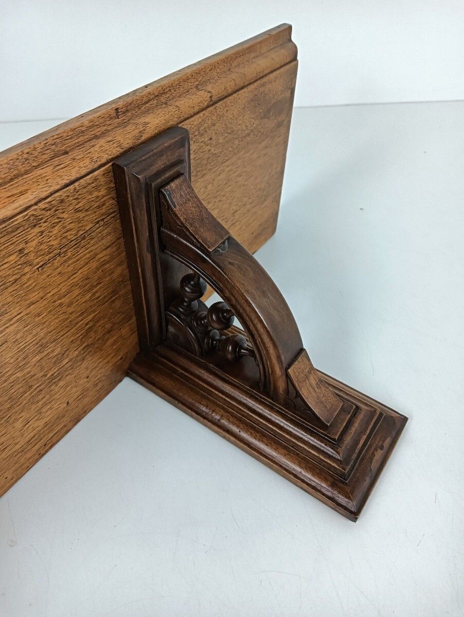 Breton France Carved Wooden Shelf Unit Wall Hanging Antique Beautiful Barn Farmh photo buy