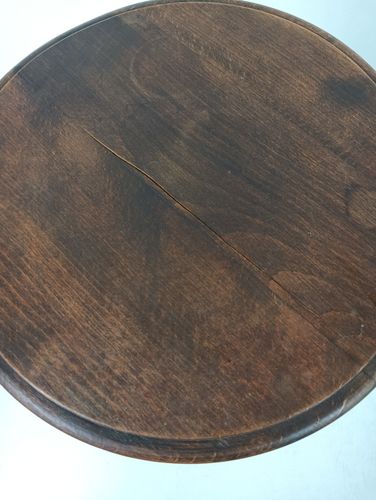 photo furniture Barley Twist Wooden Side Wine Table Two Tier Pedestal Plant Bonsai Stand Farmhou