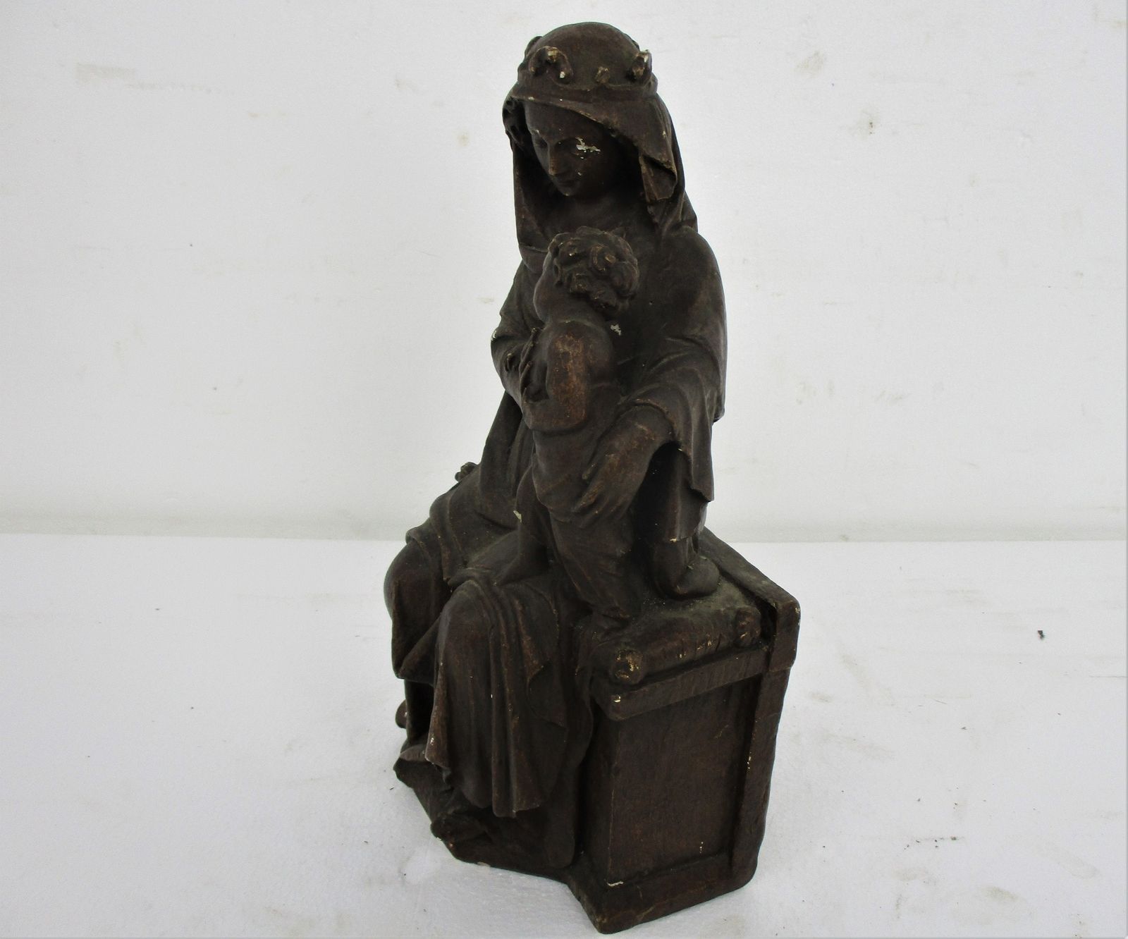 Statue Madonna With Infant Jesus Our Lady Virgin Mary Infant Sedes Sapientiae Pl photo 304.0