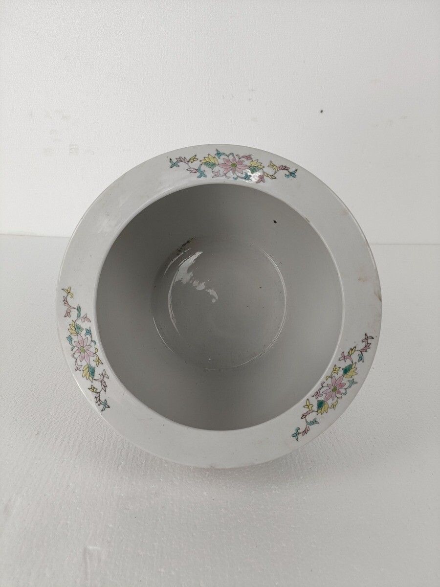 photo furniture Xl Vintage Chinese Porcelain Koi Fish Bowl Planter Vase  Cachepot Flower Pot
