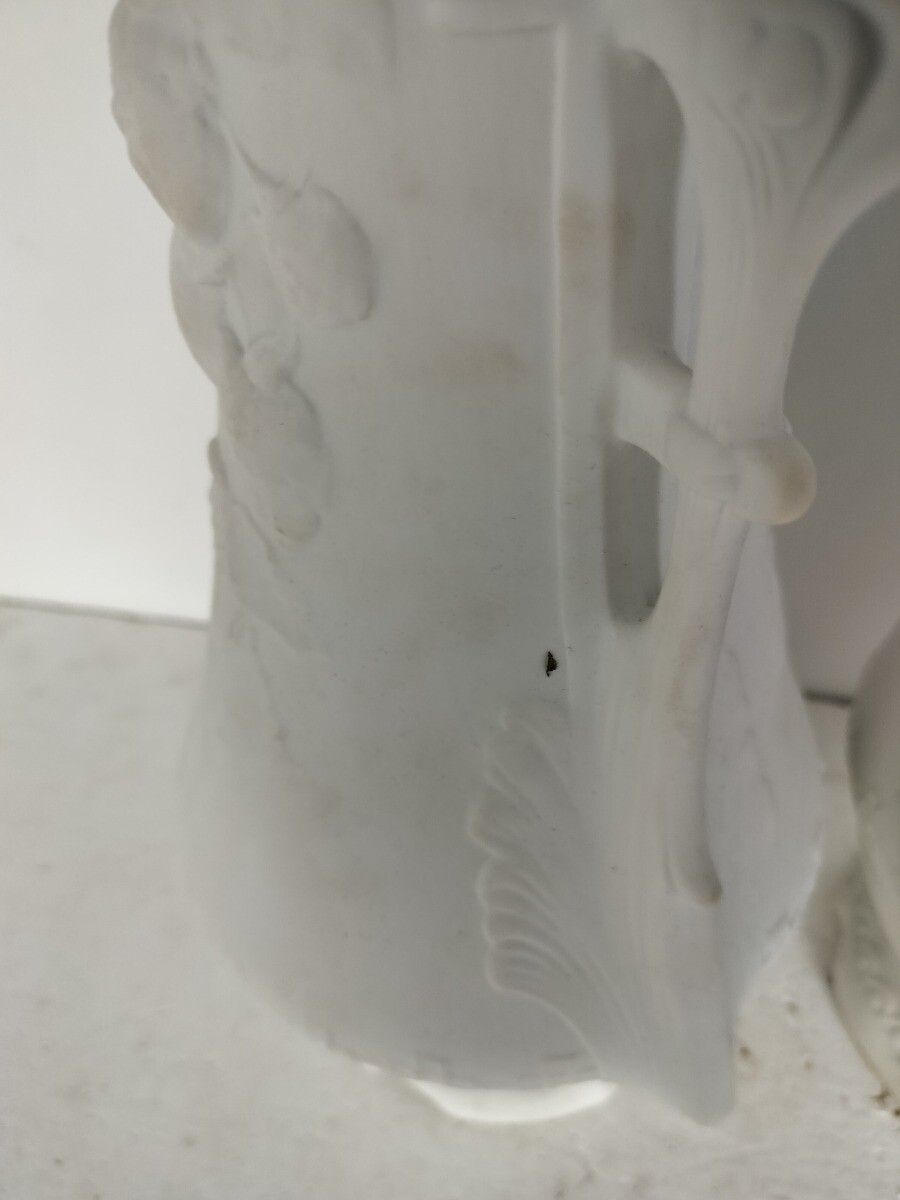 Royal Dux, Pair Vases Bisque, Porcelain  Art Nouveau  1900 Antique Bohemia Austr photo buy