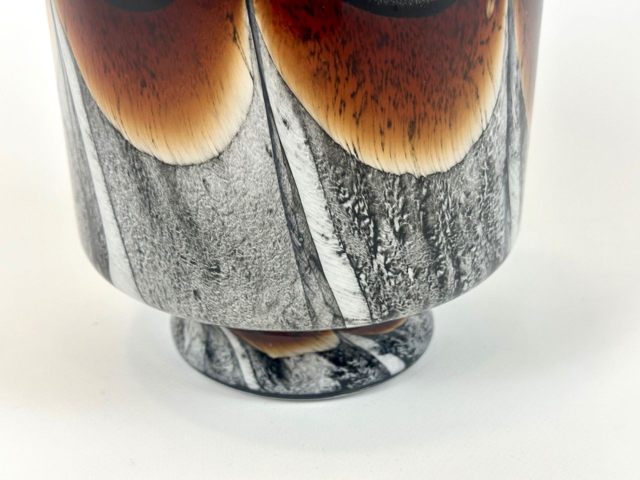 Vintage Murano Opaline Florence Vase By Carlo Moretti, 1970s photo for sale
