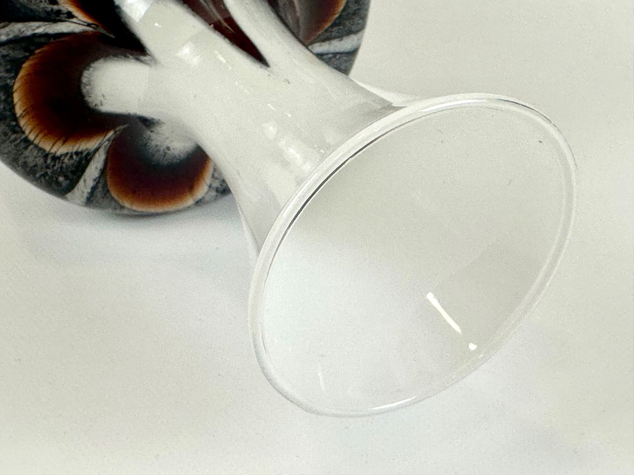 Vintage Murano Opaline Florence Vase By Carlo Moretti, 1970s photo vintage