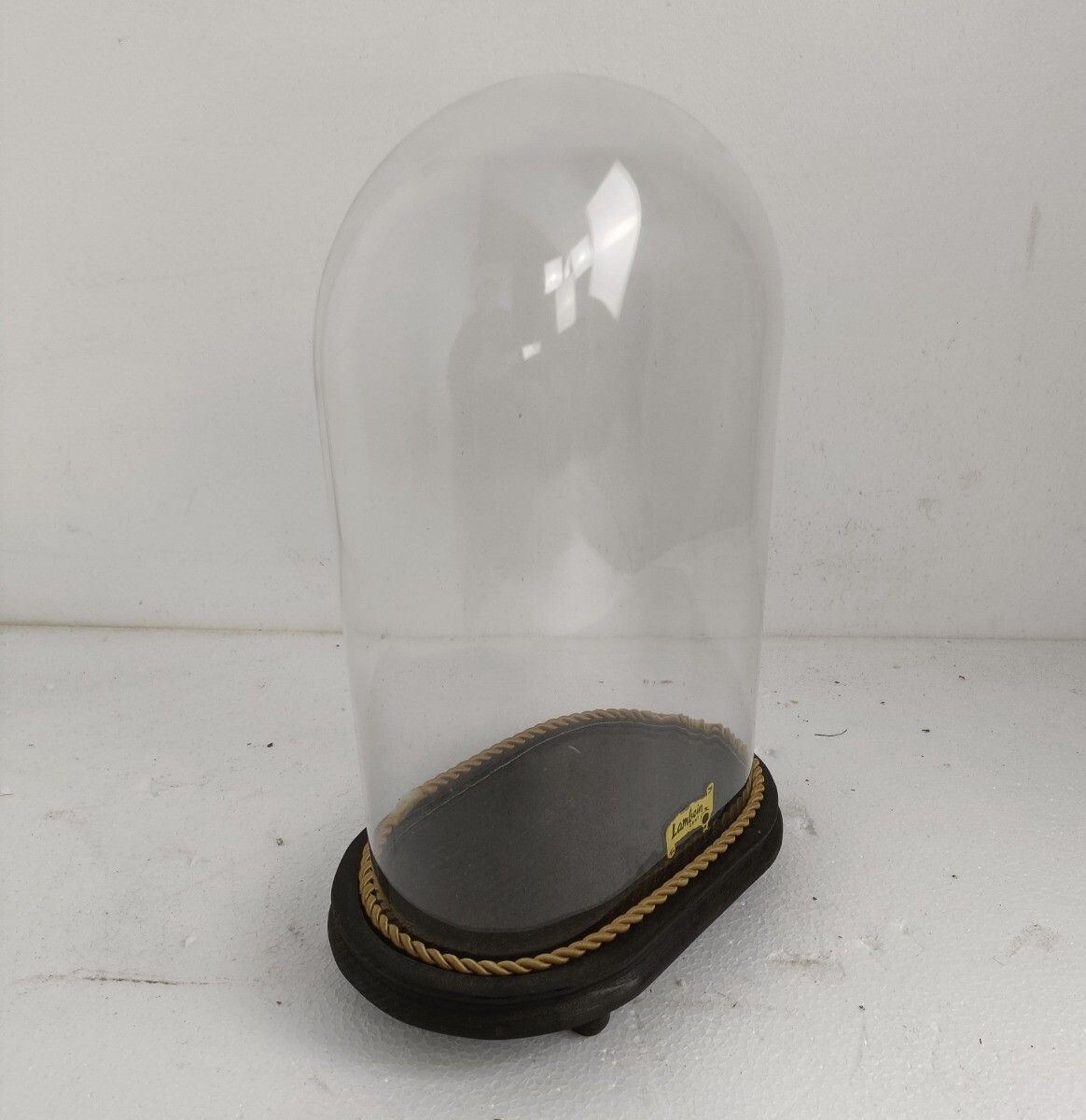 Antique Victorian Oval Hand Blown Glass Globe Dome Doll Clock 11.81" H 7.67"W 4. photo for sale