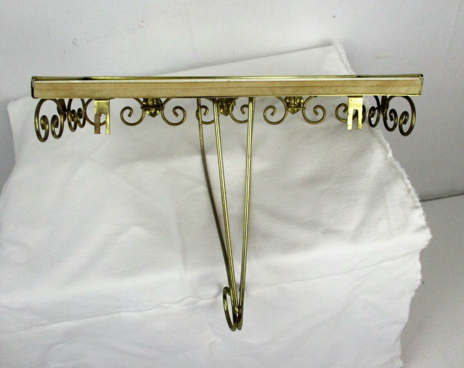 Maison Deknudt Demi Lune Console Top Brass Ornate Mirror Hollywood Regency Set photo buy