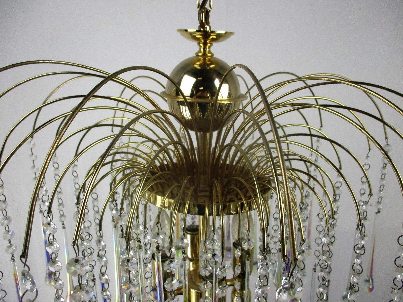 Wedding Chandelier Teardrop Beaded 8 Lights Crystal Prisms Murano Glass Romantic photo vintage