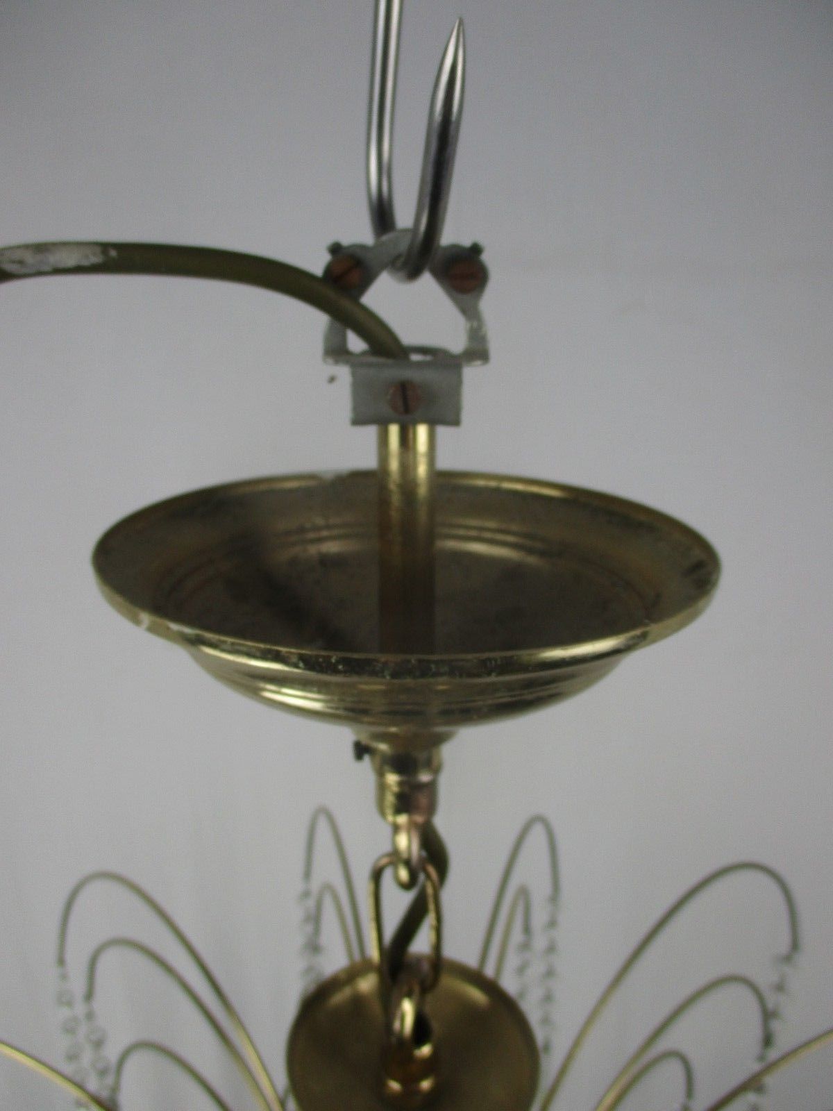 photo for sale Wedding Chandelier Teardrop Beaded 8 Lights Crystal Prisms Murano Glass Romantic