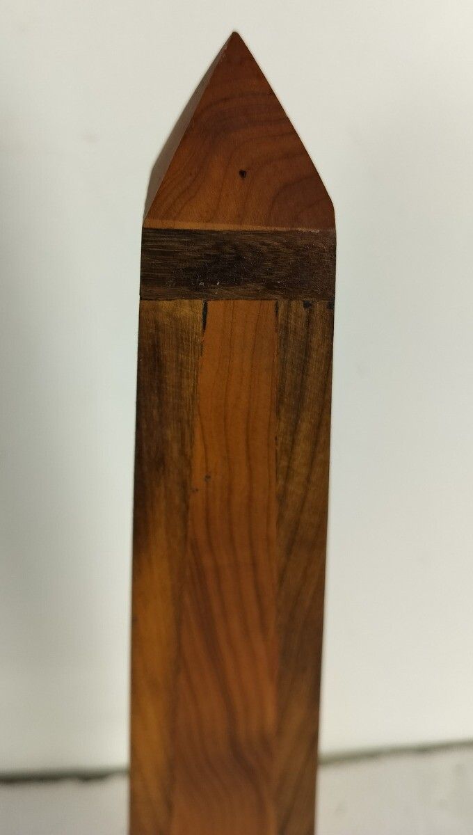 Obelisk In Thuya And Ebony Wood Large Decorative 1900s Early 20th Century Antiqu photo furniture