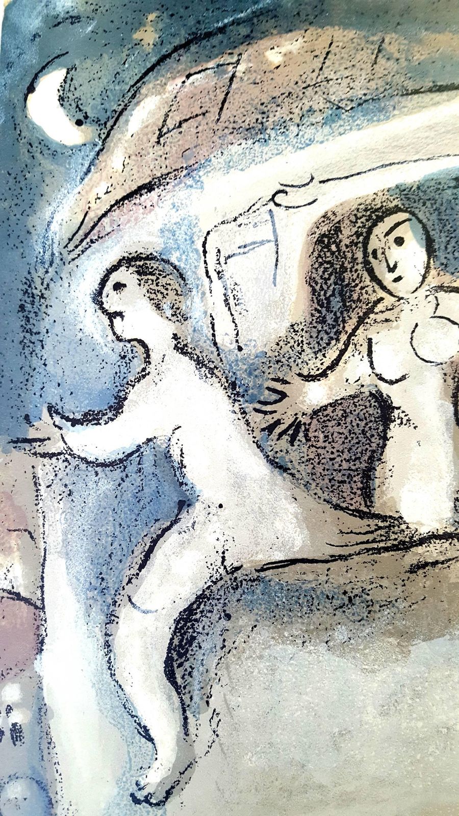 Marc Chagallmarc Chagall   The Bible   David Saved By Michal   From Verve1960 photo Art