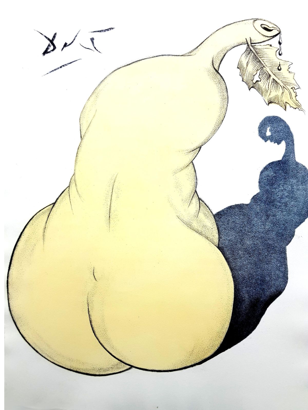 Salvador Dalí­Salvador Dali   Pear And Nude Back1967