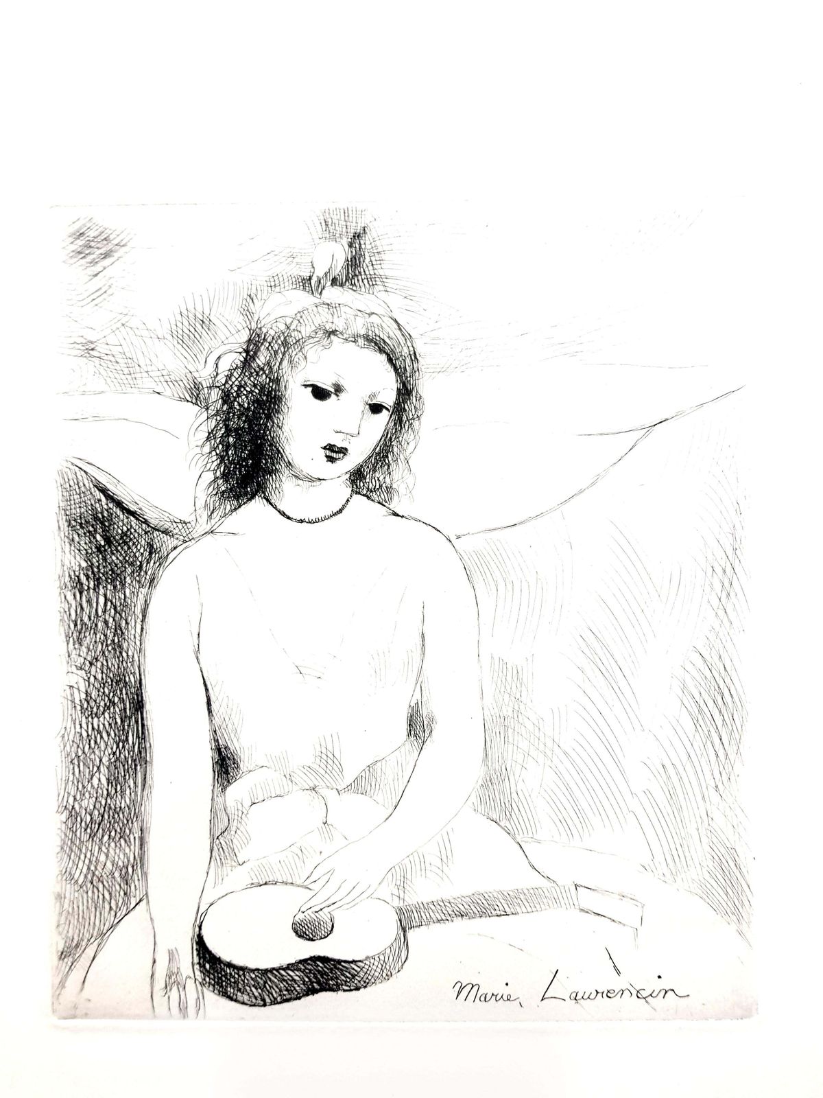 Marie Laurencinmarie Laurencin   Woman Angel   Original Etching1946