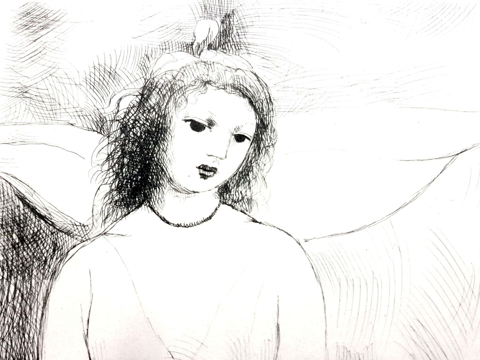 Marie Laurencinmarie Laurencin   Woman Angel   Original Etching1946 photo 1061.0