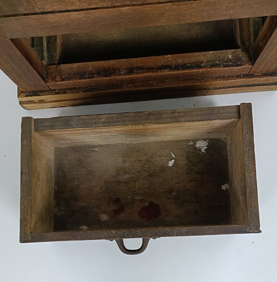 Antique Medicine Apothecary Cabinet Barn Style Ornate Carved Wood Kitchen Bathro photo vinterior