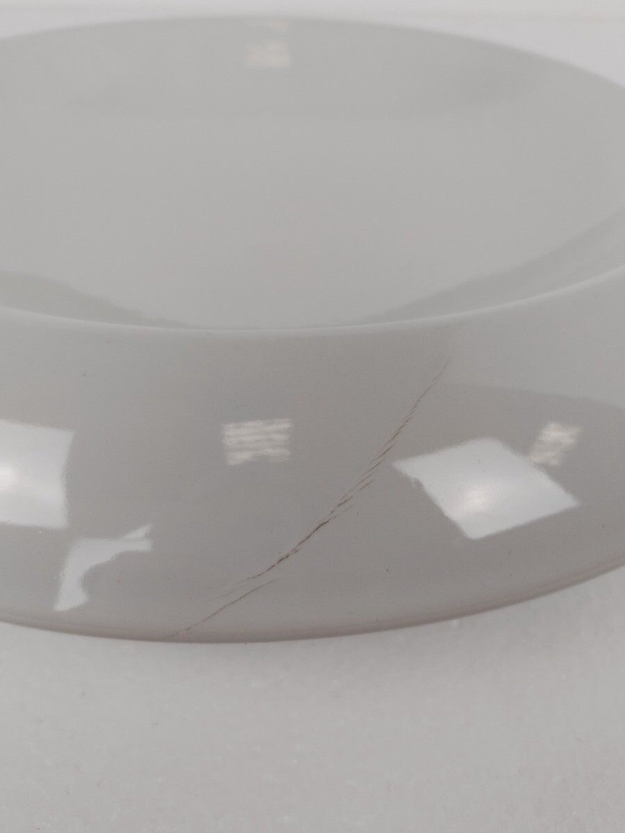 Pino Spagnolo For Sicart Italy, 1960/70's Space Age Dish Bowl Collector White photo vinterior