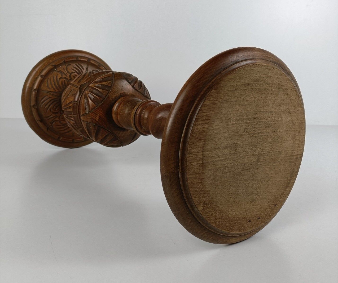 Ornate Carved Wooden Barley Twist Pedestal Hand Carved Wood Wooden Side Table Pl photo buy