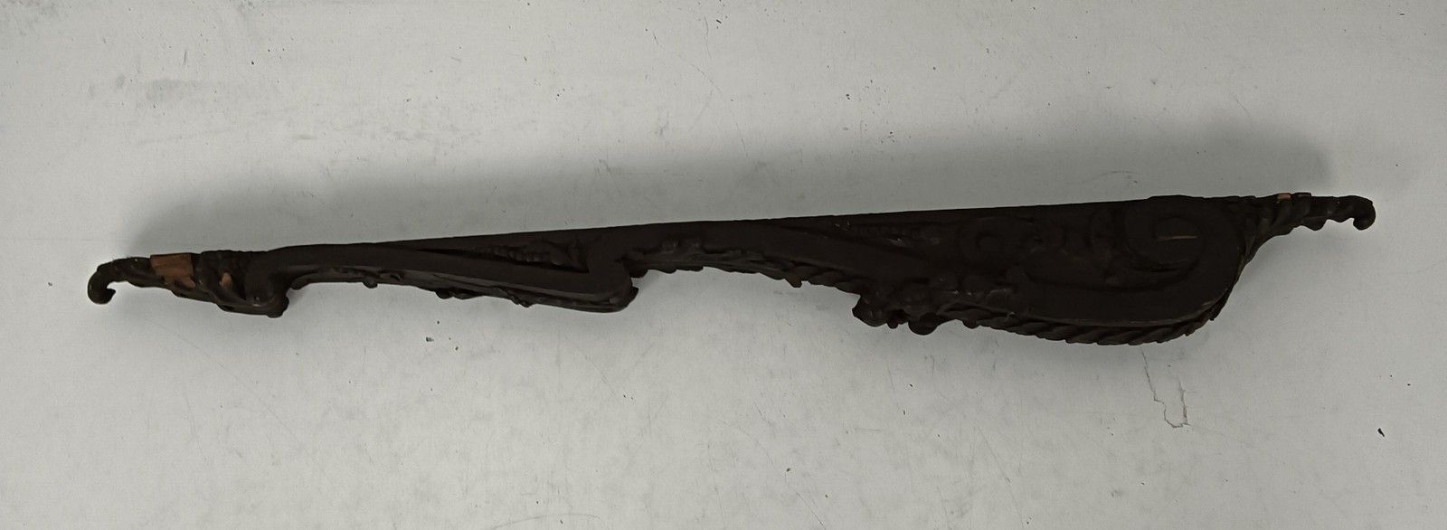 Exceptional  Antique 19thc Ornate Pediment Over Door Reclaimed Carved Wood Archi photo vintage