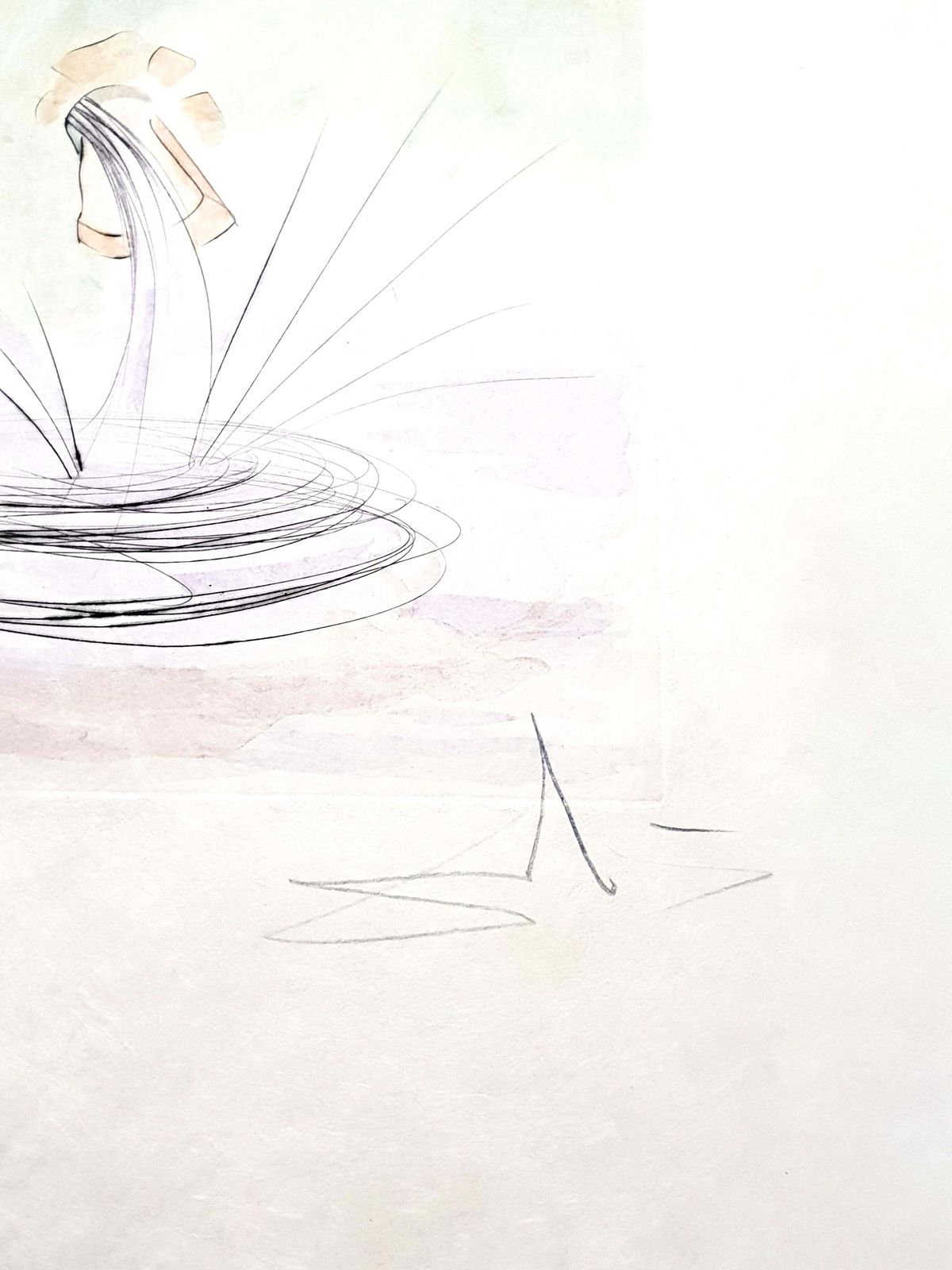 Salvador Dalí­Salvador Dali   Le Cerf From Le Bestiaire De La Fontaine   Signed Engraving1974 photo furniture