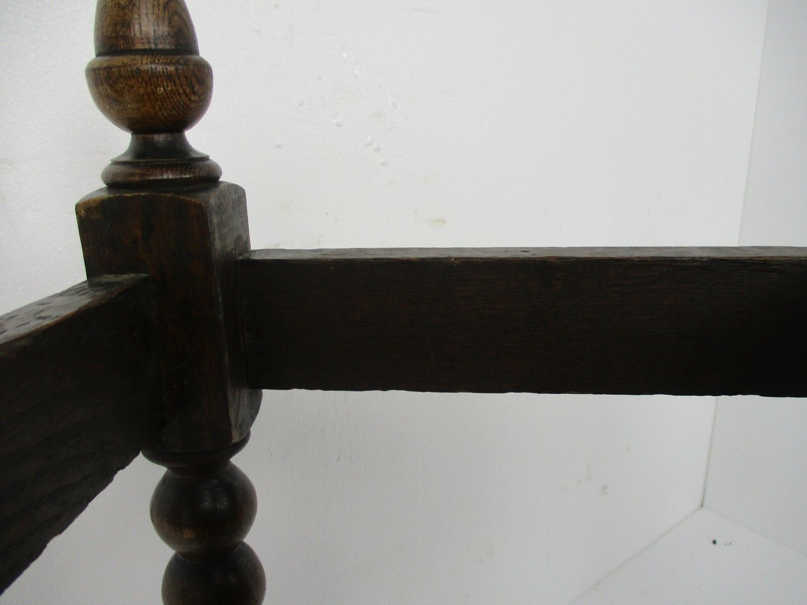 photo furniture Antique Side Hallway Table Console Bobbin Wooden  Legs Marble Top Edwardian