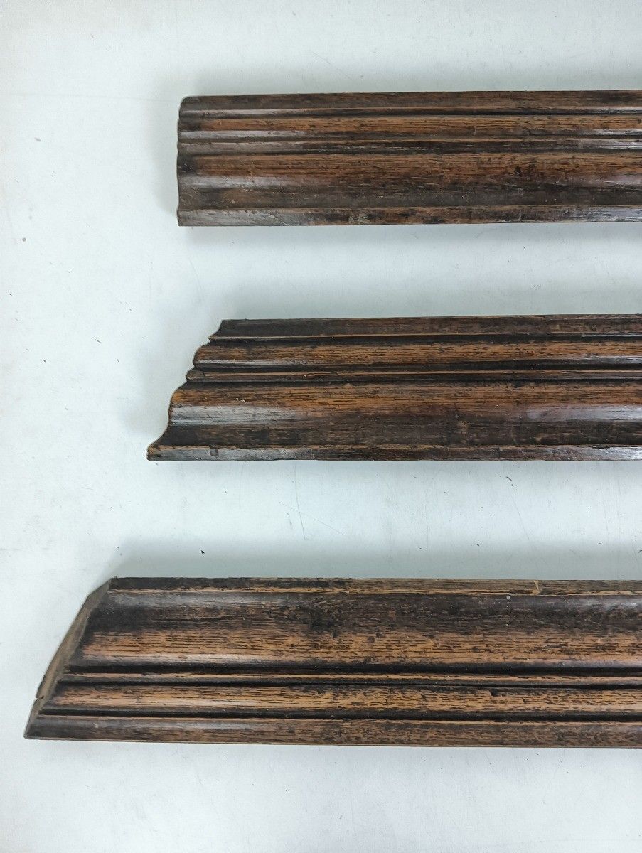 Set Of 3 Trims Corbels Pediments Boards  Carved  Wood Reclaimed Antique Salvaged photo furniture