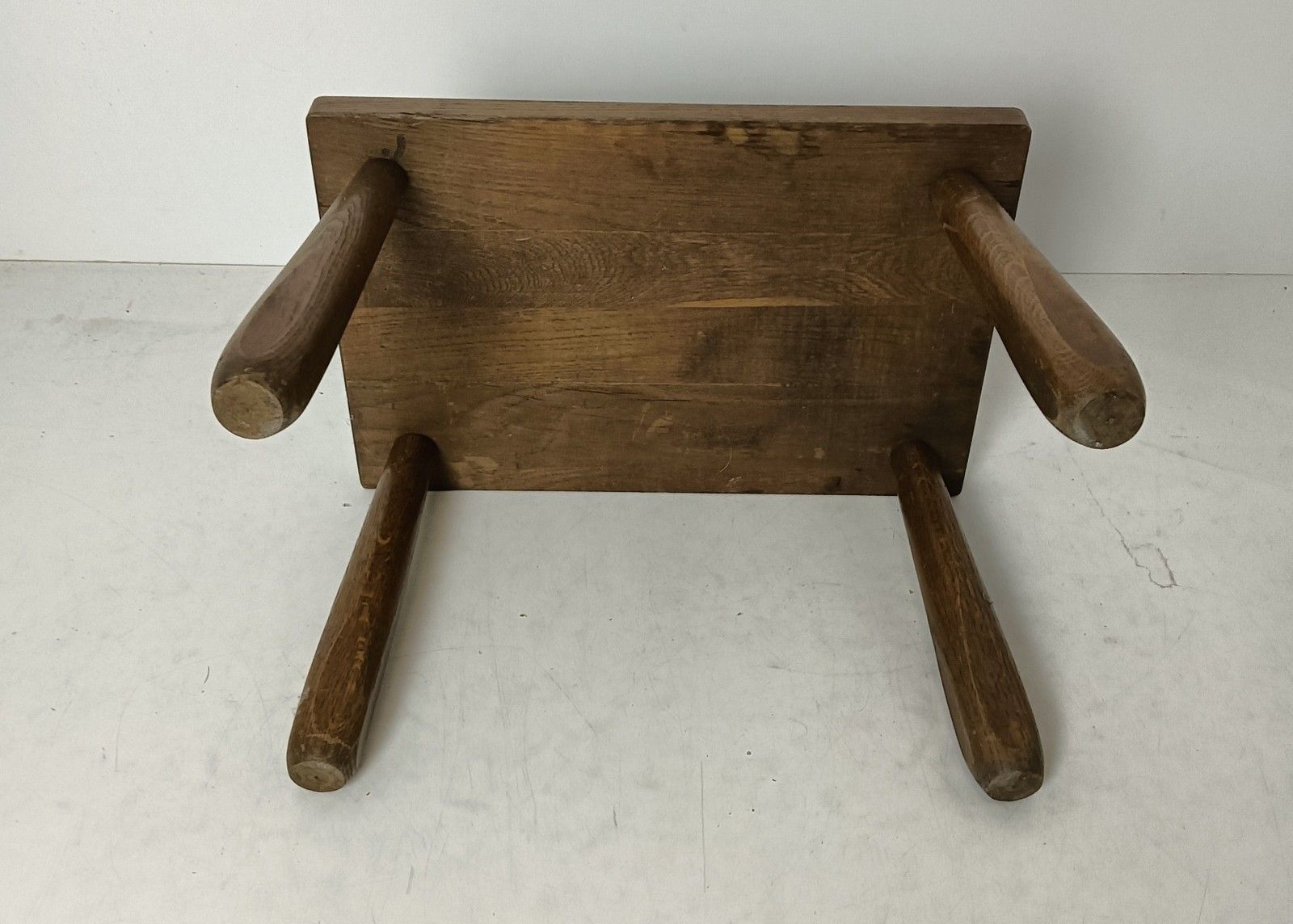 photo for sale Vintage Low Side Occasional Table Carved Wood Plant Stand Farmhouse Style