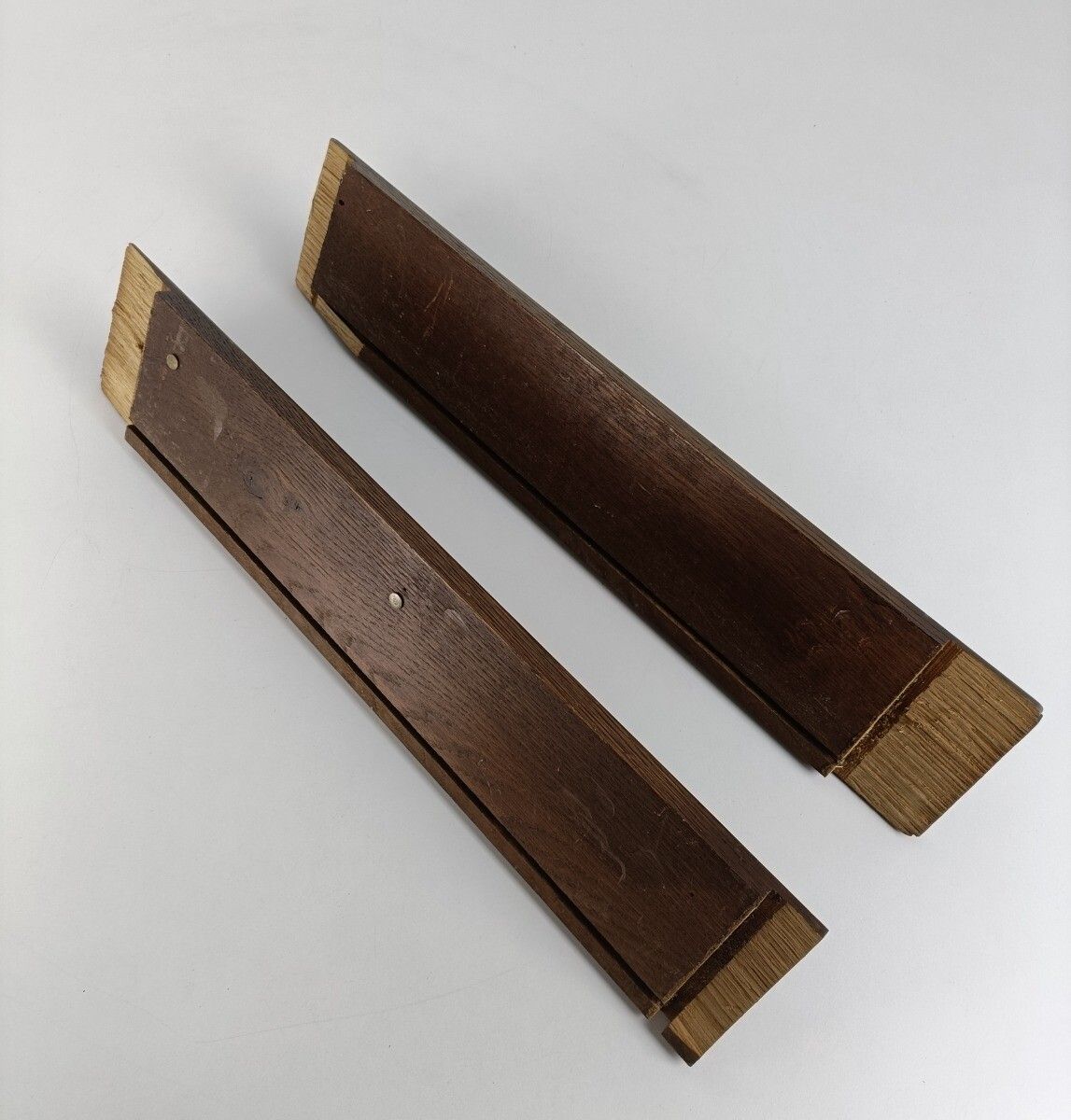 photo for sale Antique Gargoyle Pair Corbels Hand Carved Wood  Architectural Reclaimed Trims Pa