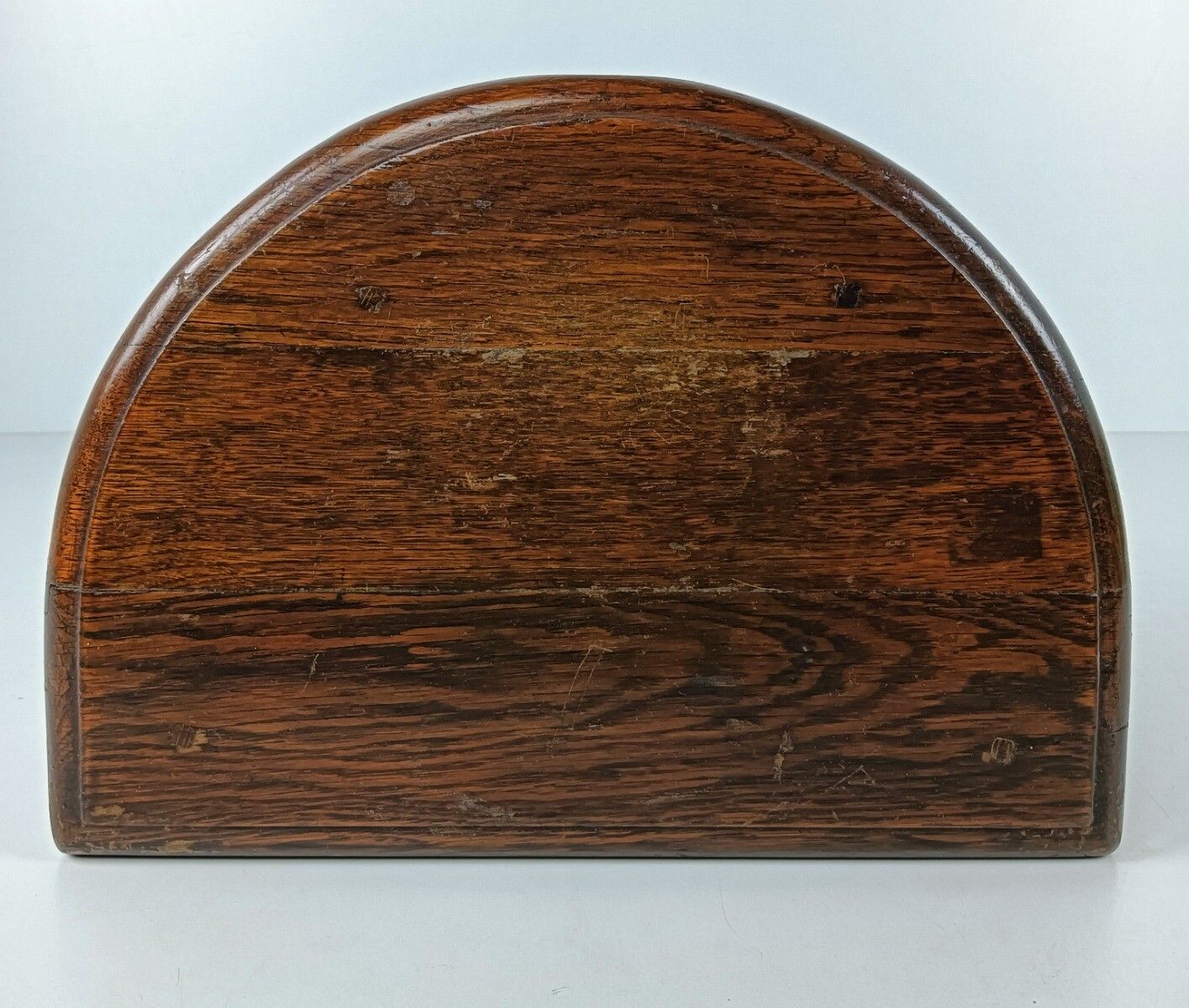 photo furniture Antique Small Tapped Wooden Wall Console Table Hallway End Table Oak