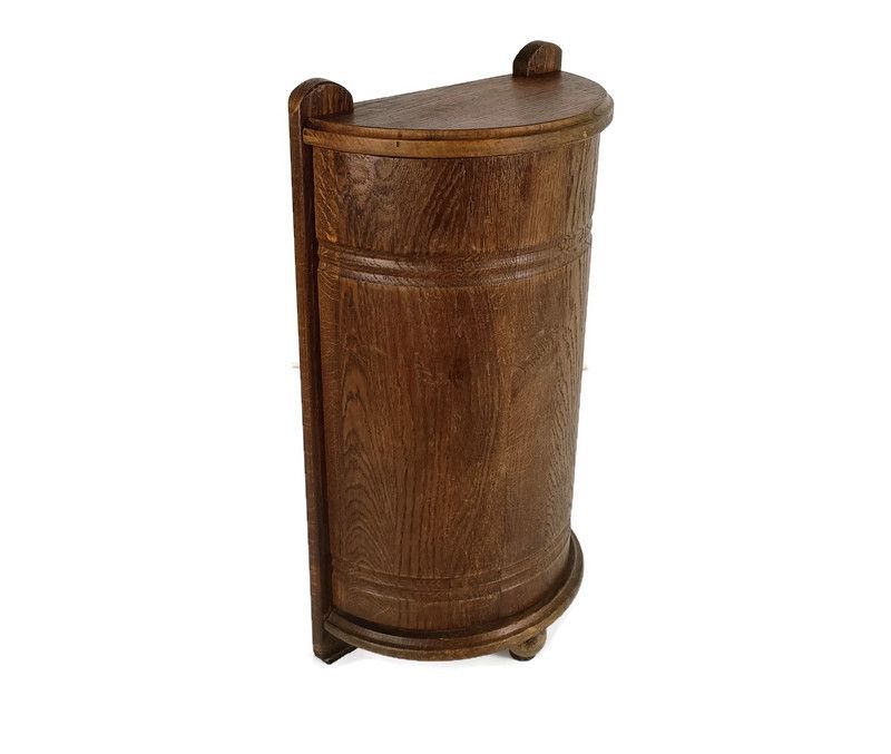 Cabinet Vintage Wood Storage French Bread Baguette France Open Top
