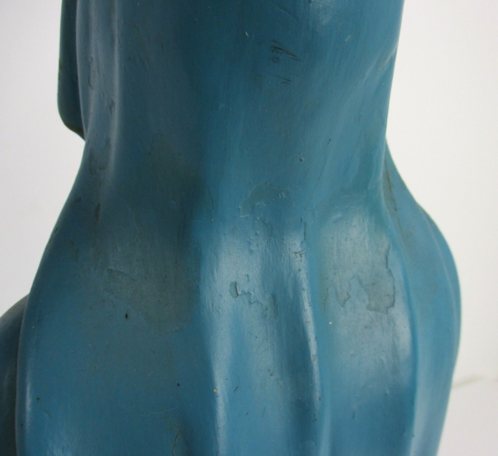 photo for sale Church Statue Virgin Mary  Madonna With Infant Jesus 1900s  Plaster Statue Wow