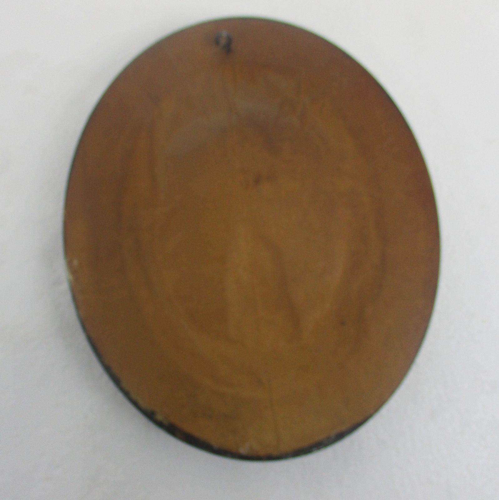 Antique Oval Ornate Wooden Frame  Convex Glass Dome Jesus Christ Holy Sacred Hea photo vinterior