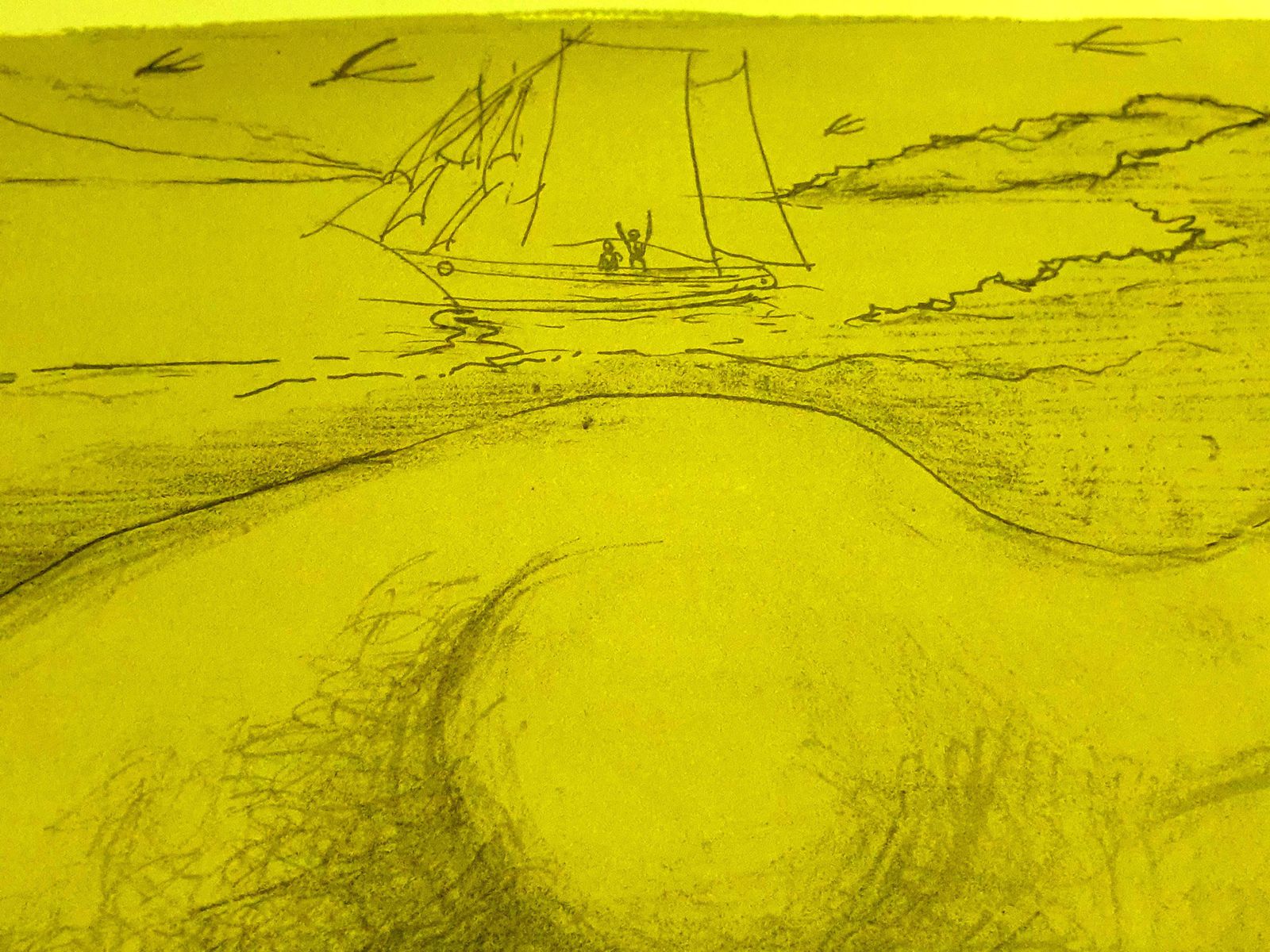 Salvador Dalí­Salvador Dali   At The Beach   Lithograph1970 photo vintage