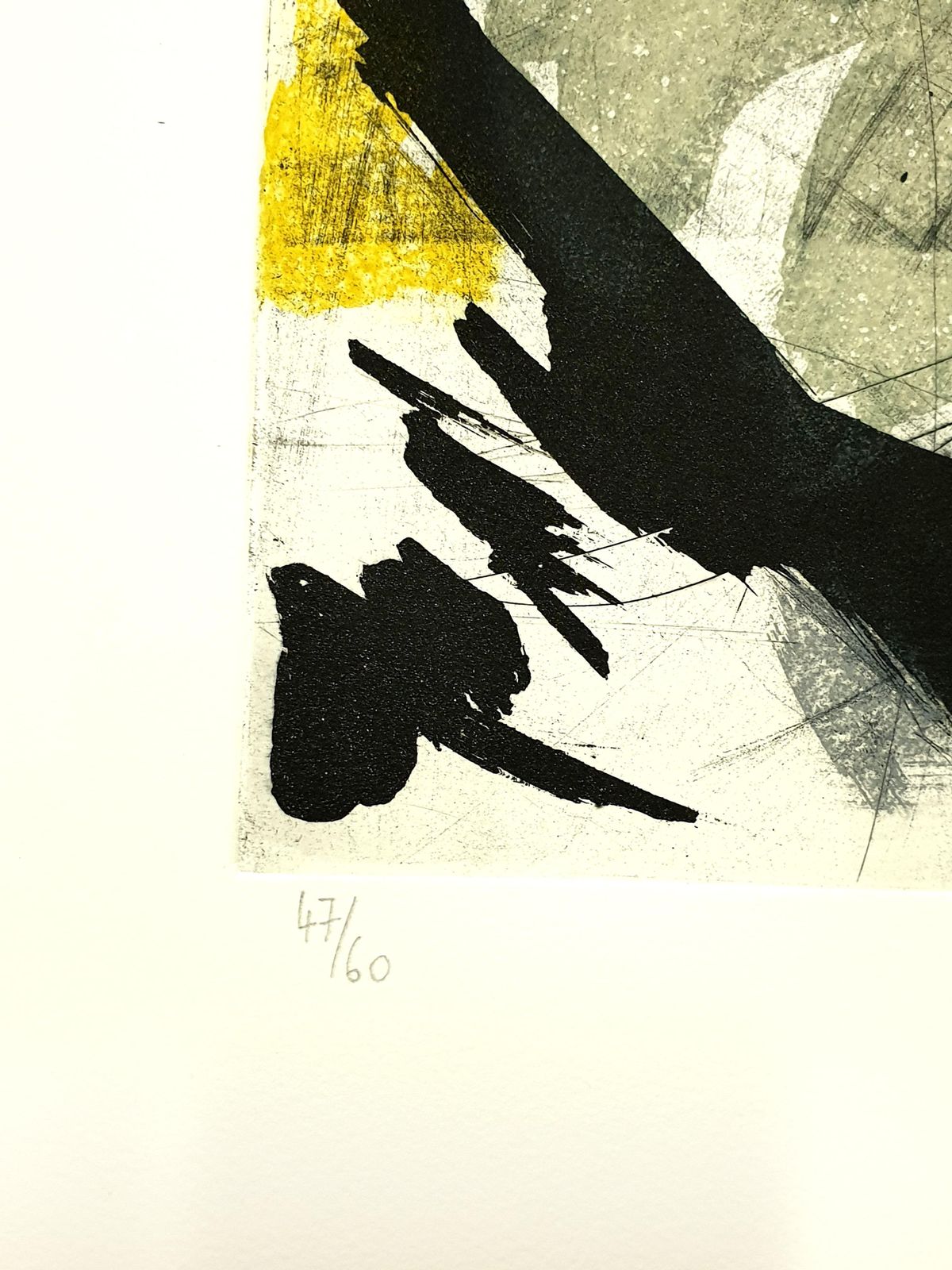 Jean Miottejean Miotte   Abstract Composition   Original Signed Etching1994 photo for sale