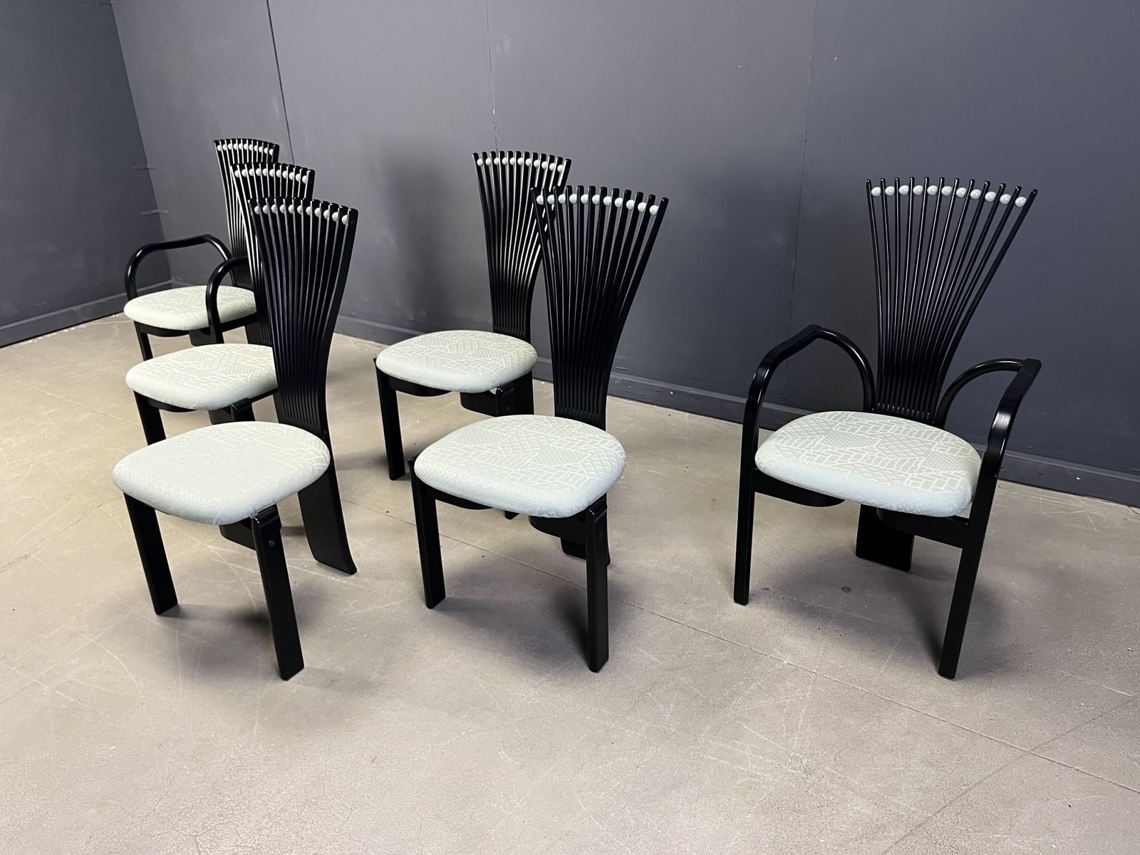 Totem Chairs By Torstein Nilsen For Westnofa, 1980s Set Of 6 photo 1750.0