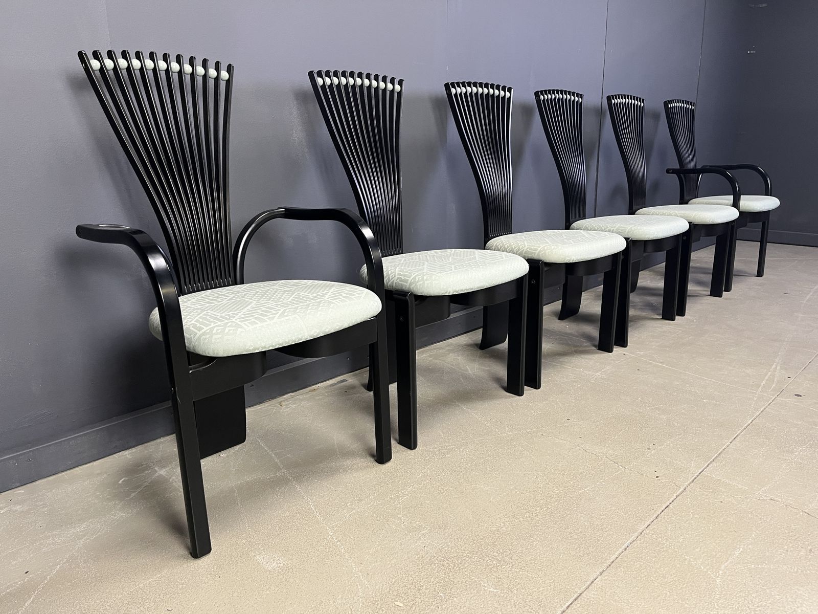 1750.0 Totem Chairs By Torstein Nilsen For Westnofa, 1980s Set Of 6 photo