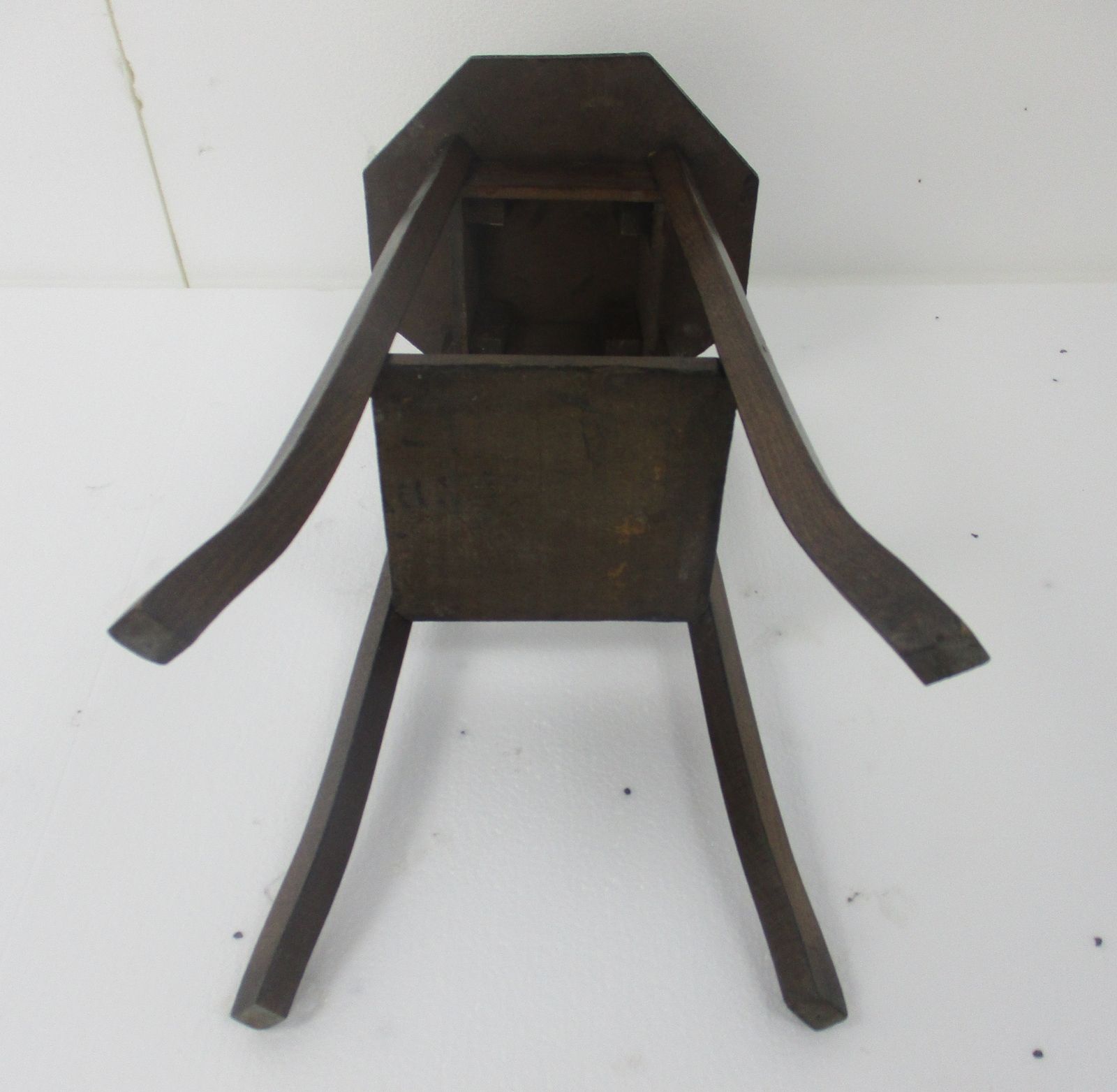 Small Art Nouveau Pedestal Table Plant Flower Stand Side Table 2 Tier Art Deco B photo vinterior