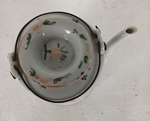 Tea Or Coffee Pot Chinese Antique Hand Painted Calligraphy Antiquities Design photo 162.0