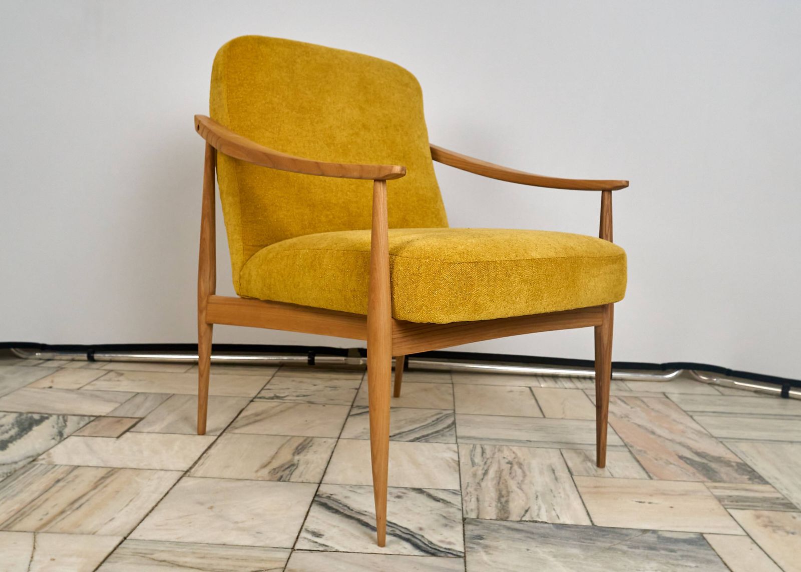 Armchair Czechoslovakia 1960s. Vintage photo vinterior