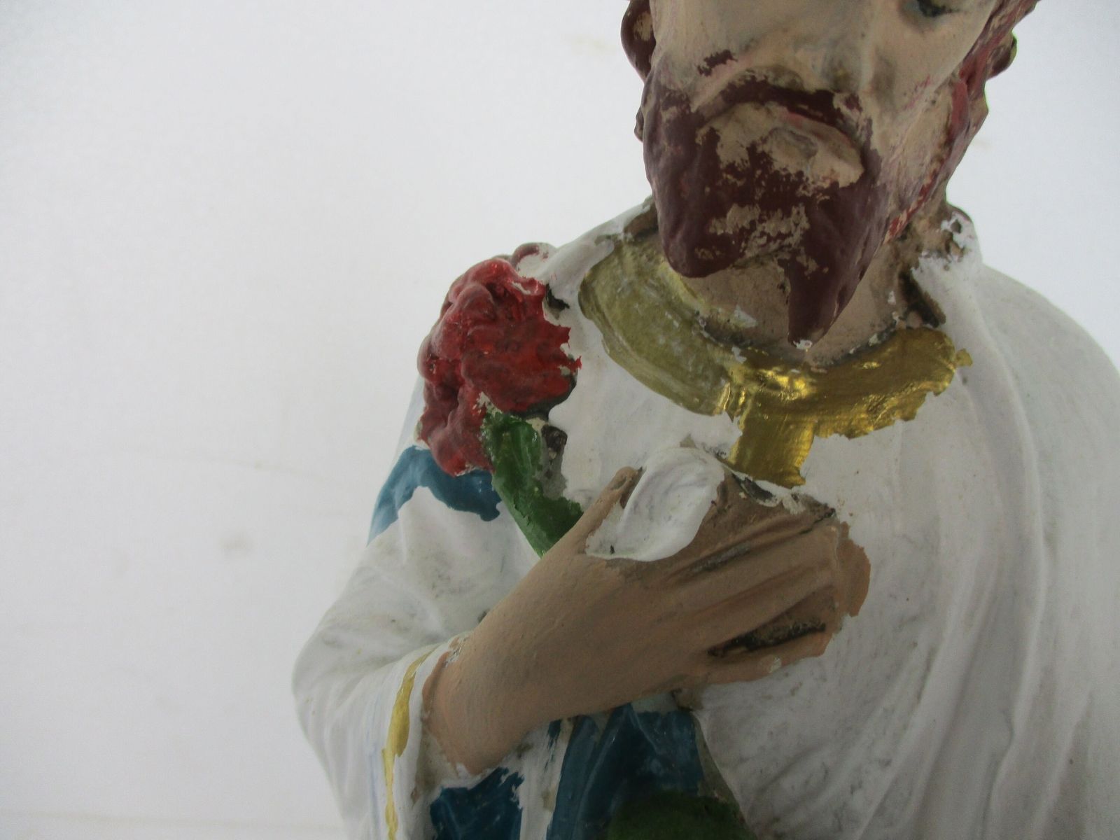 Statue Saint Joseph Protector Of Homes Infant Jesus Statue Chapel Art Deco 17.32 photo 101.0