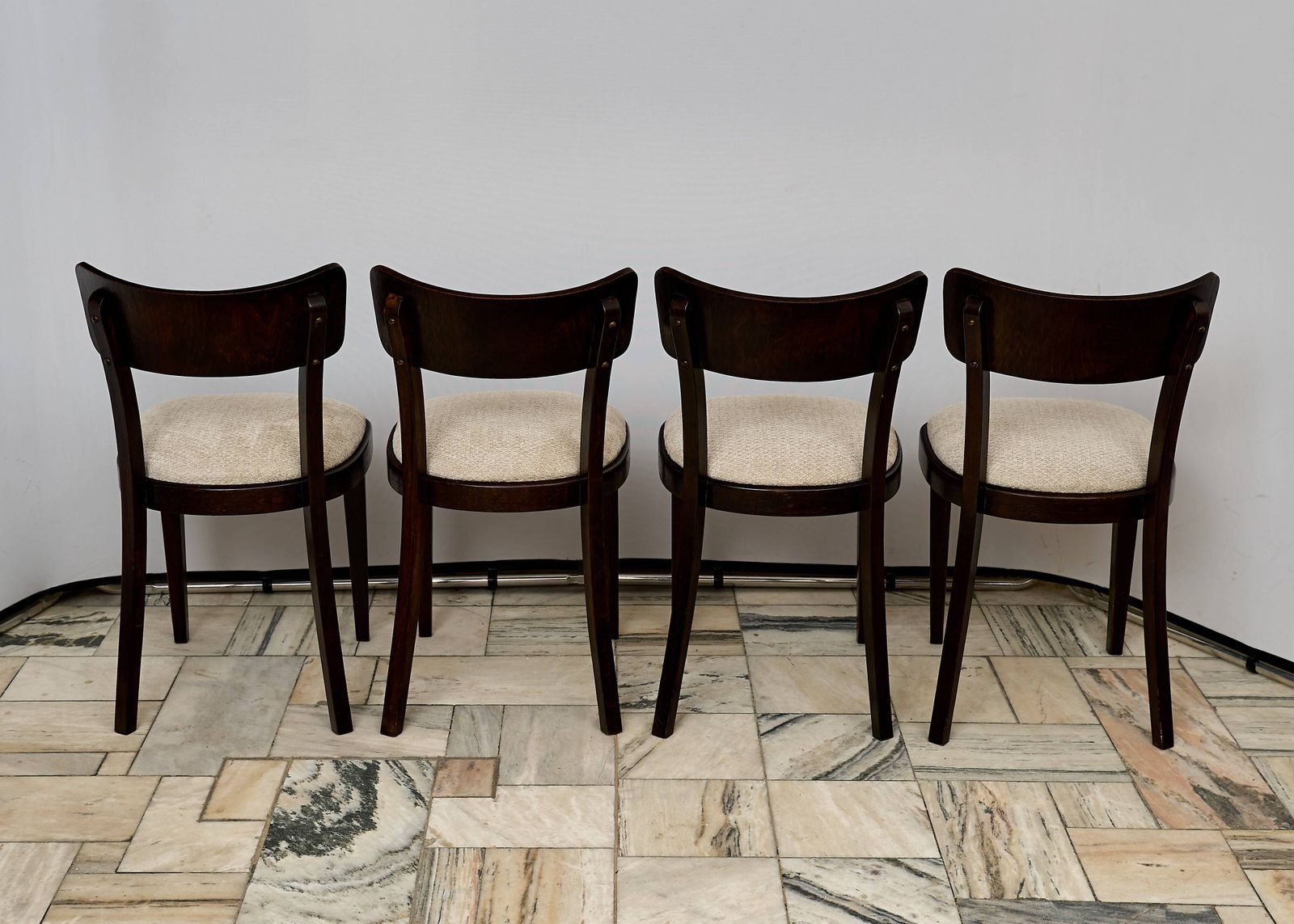 Set Of Four Chairs Ton Czechoslovakia 1960s photo 692.0