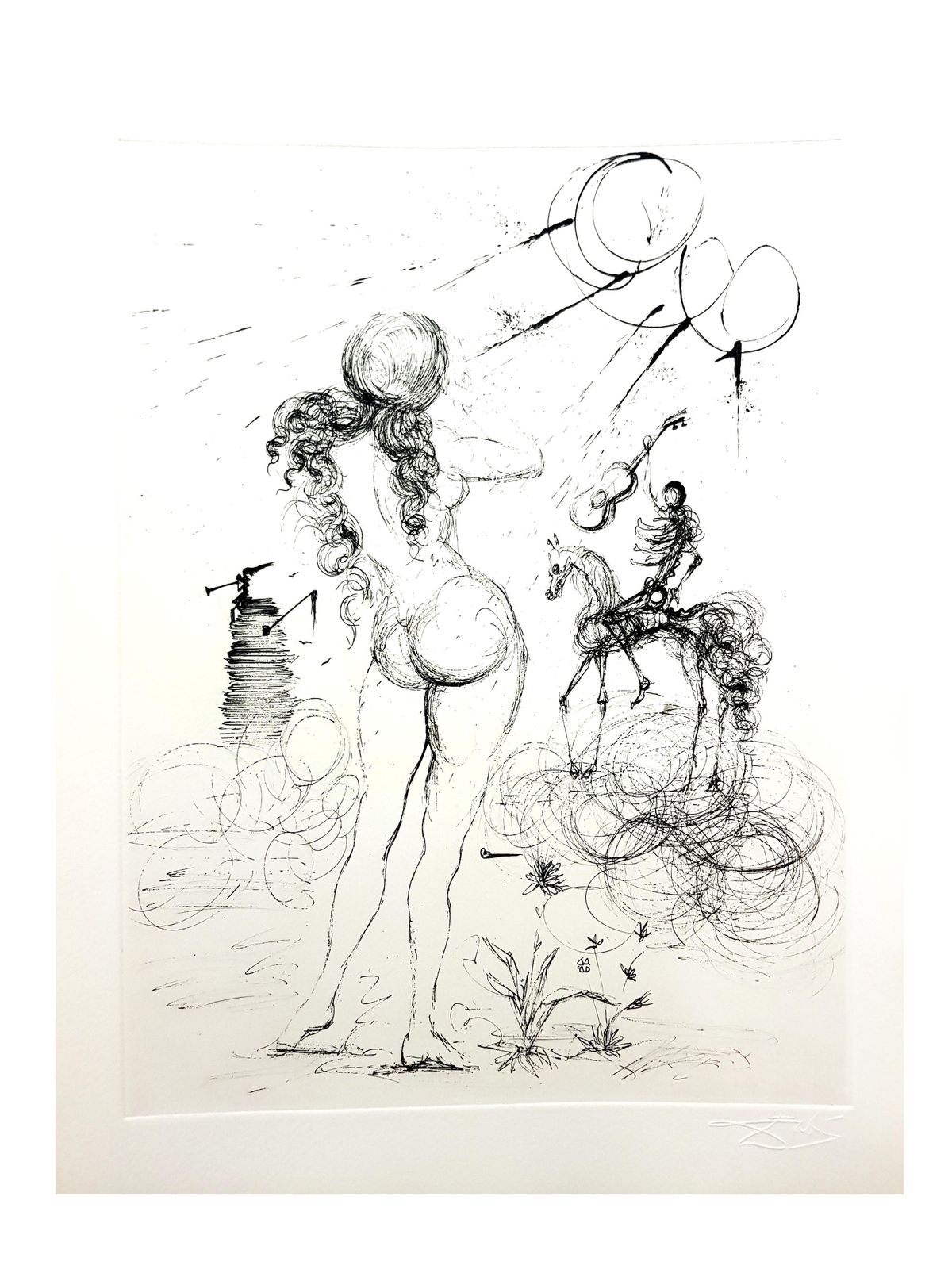 photo furniture Salvador Dalí­Salvador Dali   Nude, Horse And Death1967