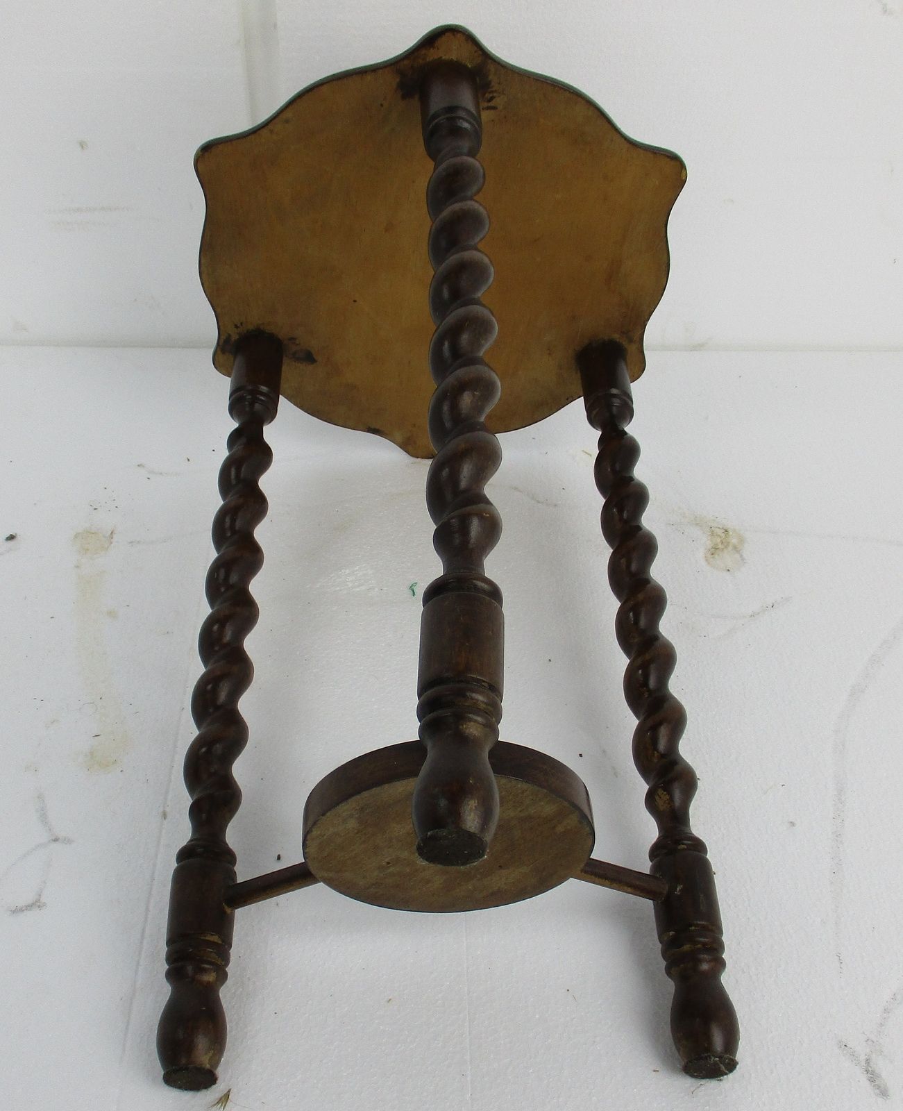 photo for sale Barley Twist Tripod Side Display Table Pedestal Plant Bonsai Stand Country Barn
