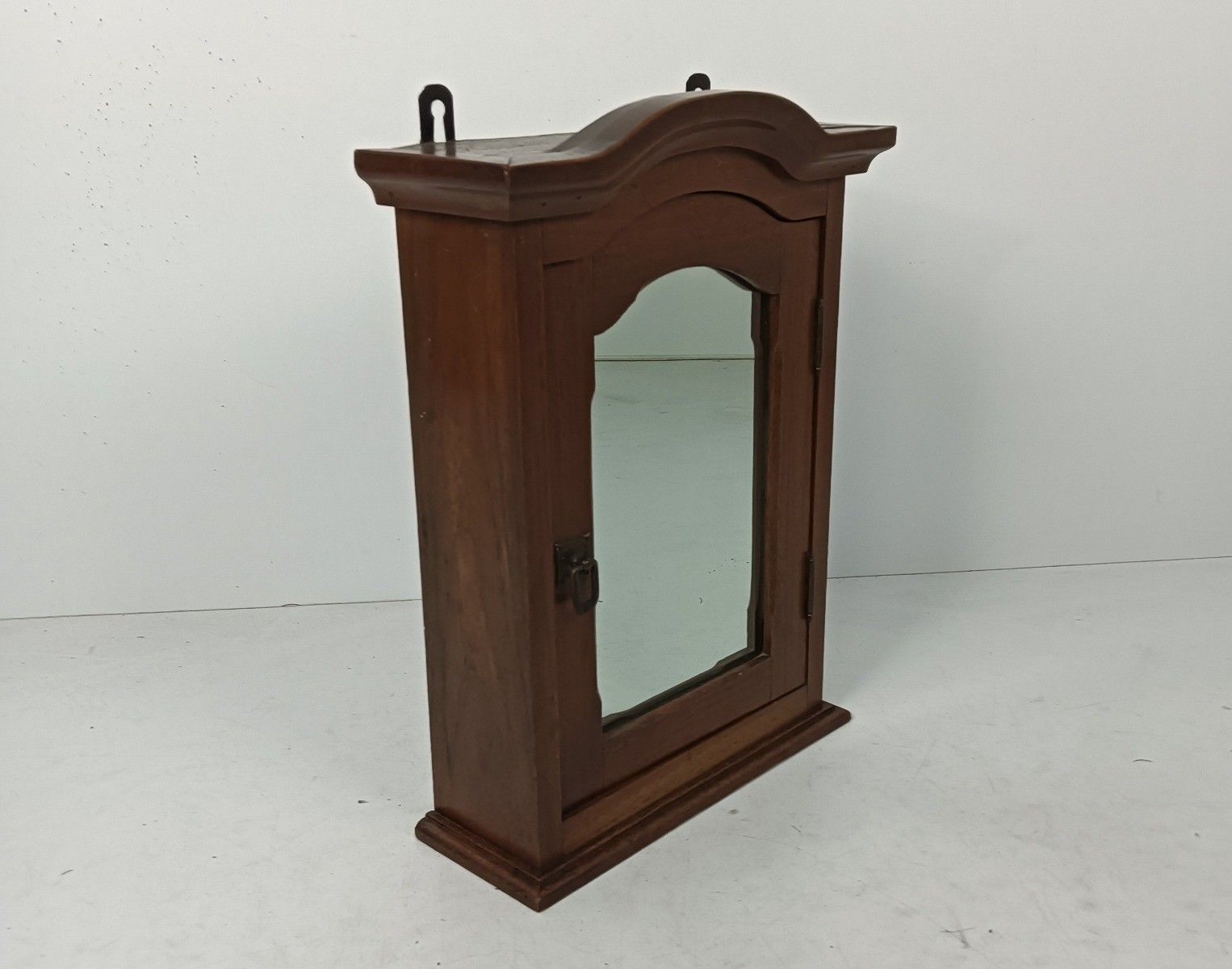 Small Apothecary Medicine Cabinet Antique Kitchen Bathroom Wall Hanging Barn Sty photo furniture