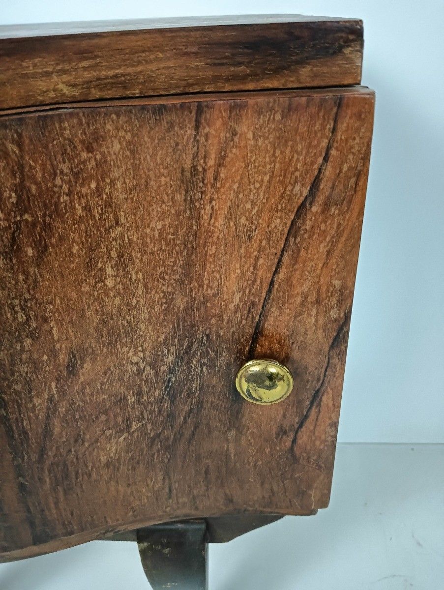 Antique Art Deco Art Nouveau  Side Cabinet End Table Nightstand Farmhouse Style photo 324.0